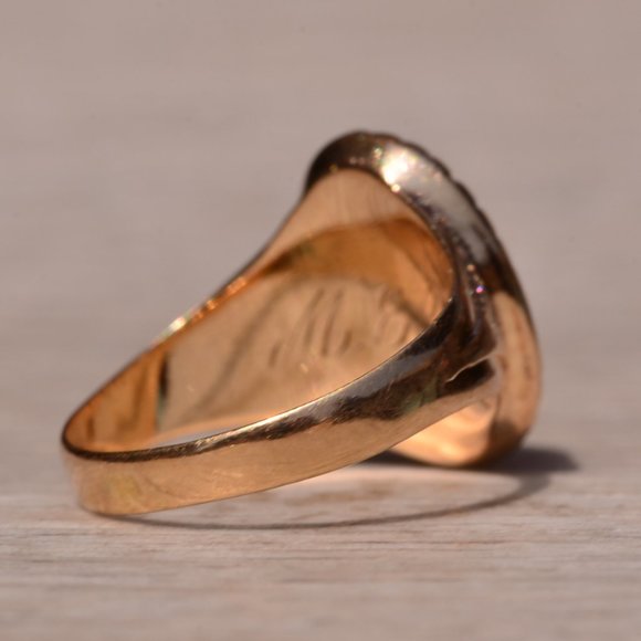 Antique Carnelian Ring in Yellow Gold - Picture 4 of 10